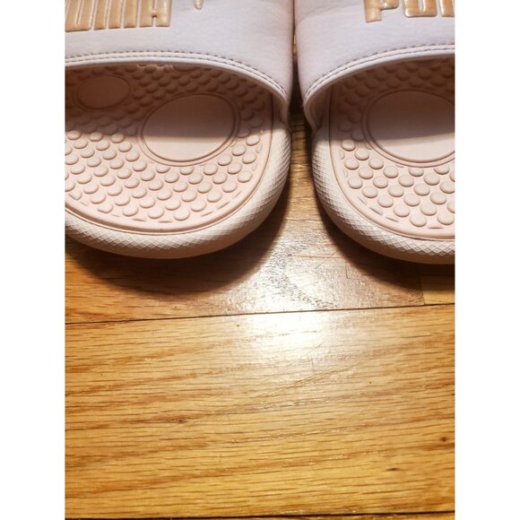 Puma Womens Slide Sandals US8 Light Pink Rubber Casual Footwear - Picture 5 of 10
